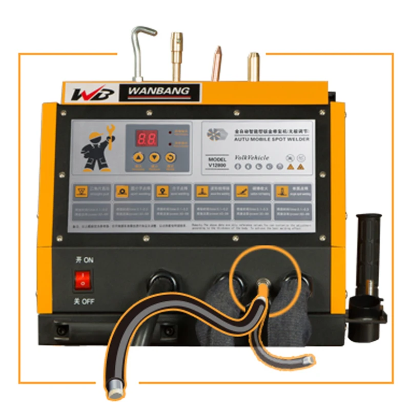 WB12800 آلة إصلاح الصفائح المعدنية للسيارات 220 فولت/380 فولت أدوات ومعدات تشكيل متعددة الوظائف لإصلاح الخدوش