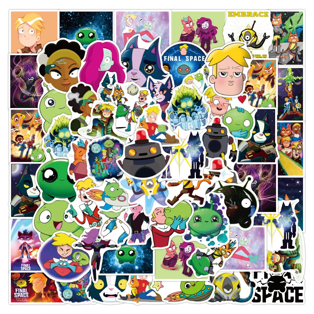 

10/30/50pcs Space Terminator Cartoon Graffiti Stickers Sci-fi Future Manga Stickers Laptop Diy Kids Toys Decal Decor Stickers