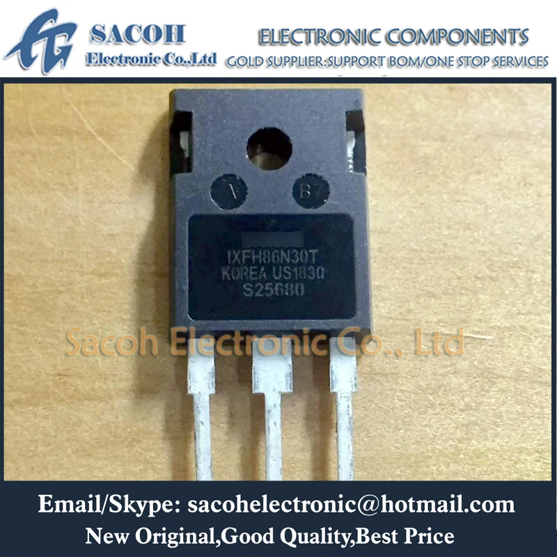 Refurbished Original 5Pcs/Lot IXFH86N30T IXFH86N30 86N30 OR IXFH88N20Q IXFH88N30P IXFH80N15Q IXFH69N30T TO-247 86A 300V MOSFET