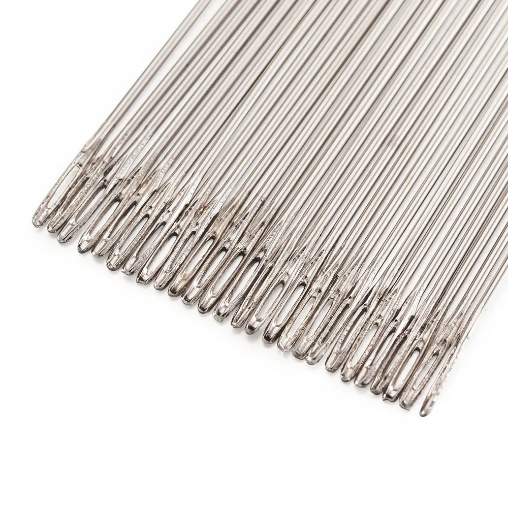 40mm 48mm Iron Sewing Needles Tools for Beading Jewelry Bracelet Necklace DIY Craft Darning Needles Threading 10Bags 25pcs/bag