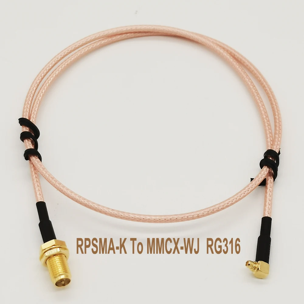 

MMCX WJ RF Cable RP-SMA K female (plug) to MMCX WJ RF Coax Pigtail Cable RG316 Connector Adapter