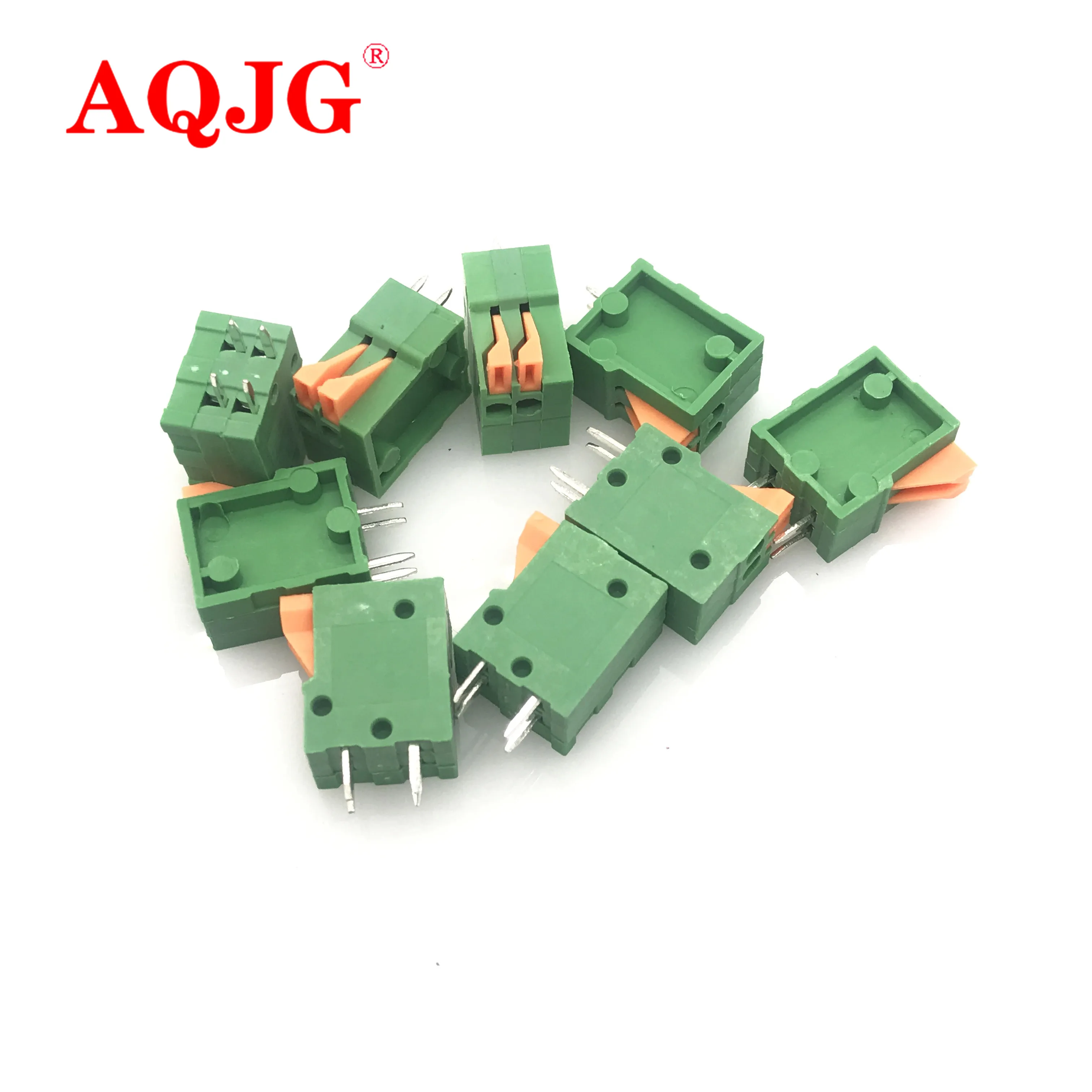 

100PCS NEW KF141V-2P 2Pin Can be spliced terminals 2.54mm Pitch Straight PCB Spring Teminal Block Connector Wholesale