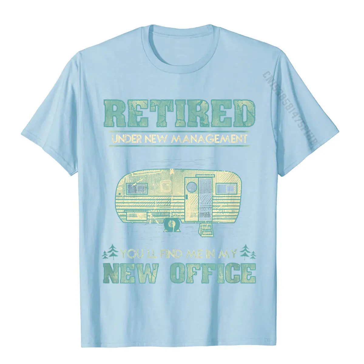 Retirement Funny Camping RV Caravan Gift Retiree New Office T-Shirt Tops Shirt For Men Cotton Top T-Shirts Europe