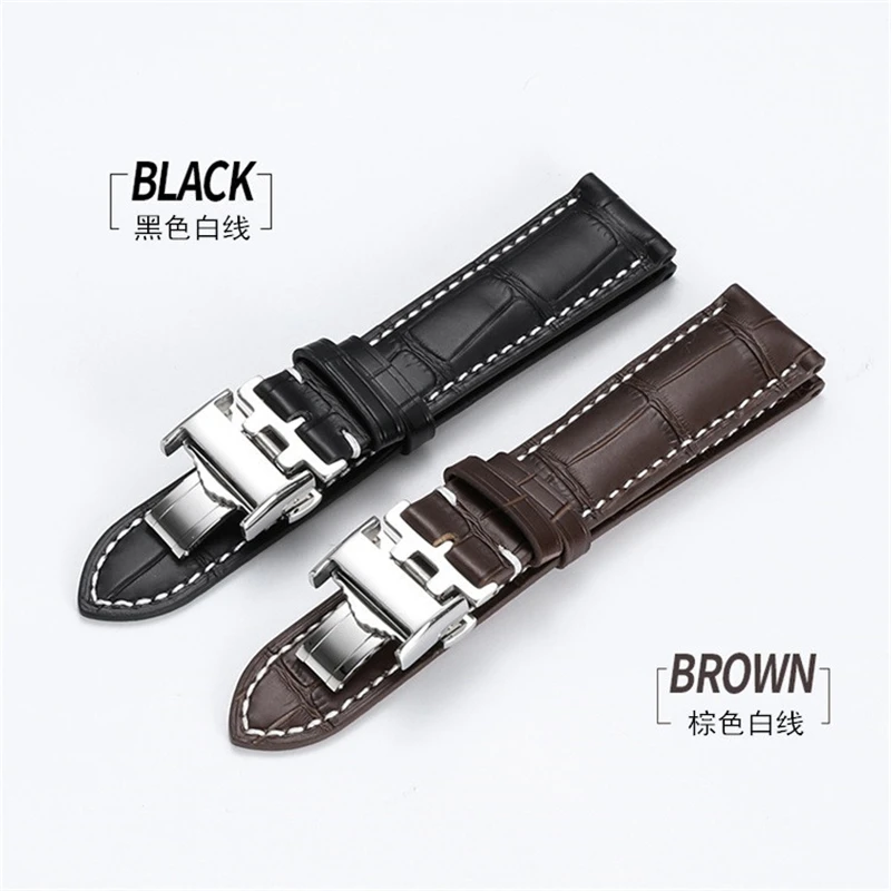 Leather Watchband For Longines Masters Collection Watch Belt Bracelet 13mm 14mm 15mm 18mm 19mm 20mm 21mm 22mm Universal Strap