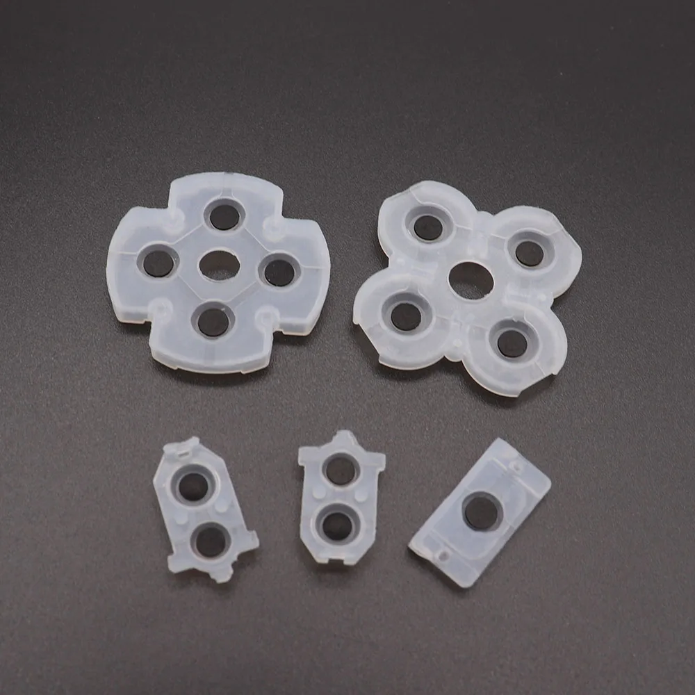 Dla Sony Playstation 4 PS4 Controller przewodzące silikonowe przyciski podkładki gumowe do części zamiennych do gier