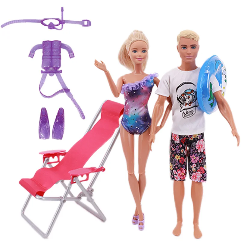 Barbies unicórnio boneca roupas sapatos cremalheiras acessórios móveis cadeira de praia sofá mesa bikini maiôs bicicleta para barbies boneca