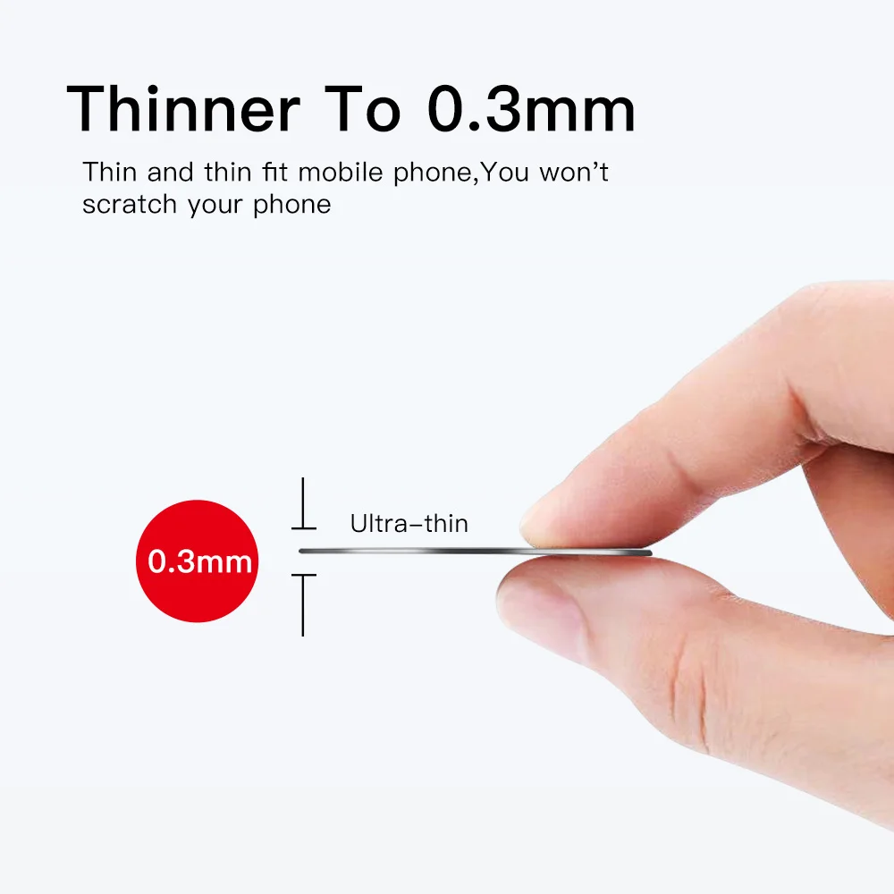 ANMONE 1 قطعة/5 قطعة لوحة معدنية ل حامل هاتف السيارة المحمول المغناطيسي مستدير ومربع استبدال صفائح الحديد القرص لحامل هاتف المغناطيس