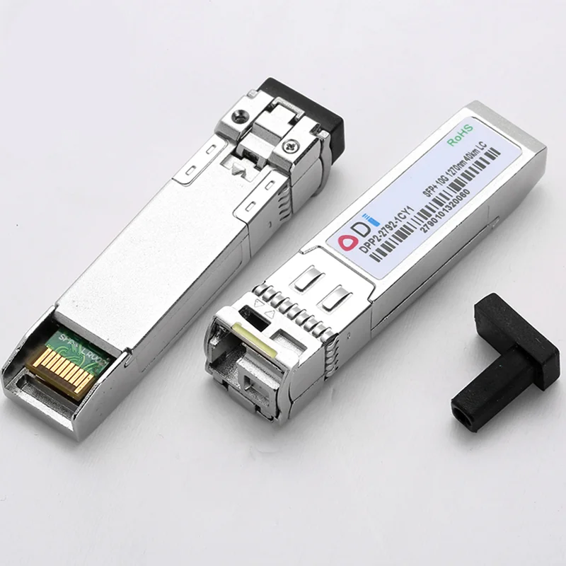 Transceptor SFP 10G LC 40KM 1270nm/1330nm, módulo óptico SFP de fibra única de grado Industrial, 40-85 Celsius