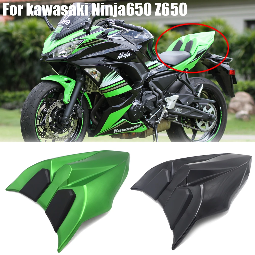 

For Kawasaki Z NINJA650 z650 Ninja 650 2017 - 2022 High Quality Rear seat cover Rear Tail Section Seat Cowl Cover green black