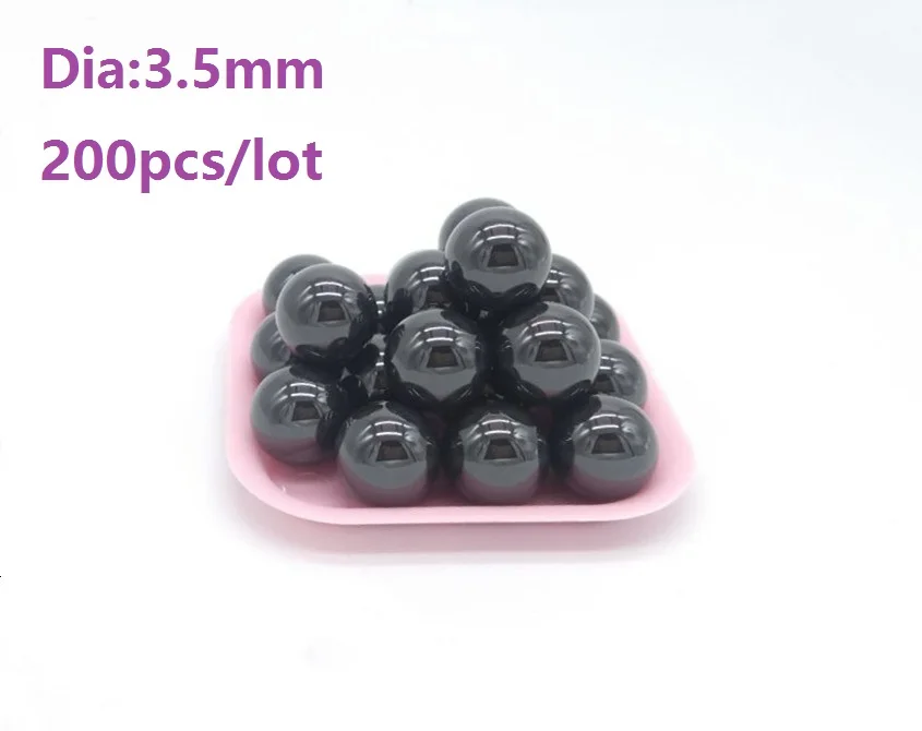 

200pcs/lot G5 Si3N4 Diameter 3.5mm ceramic balls Silicon Nitride 3.5 mm bearing balls