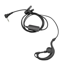 Two-Way Radio Earpiece Mic, Reinforced Cable, G Shape, 1 Pin, 2.5mm, Compatible with Only Motorola Talkabout
