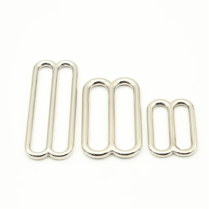 

10pcs Metal Tri-Glide Adjust Buckles Clasp Bra O Ring Sliders Strap Buckle DIY Belt Hook Garment Sew Accessory