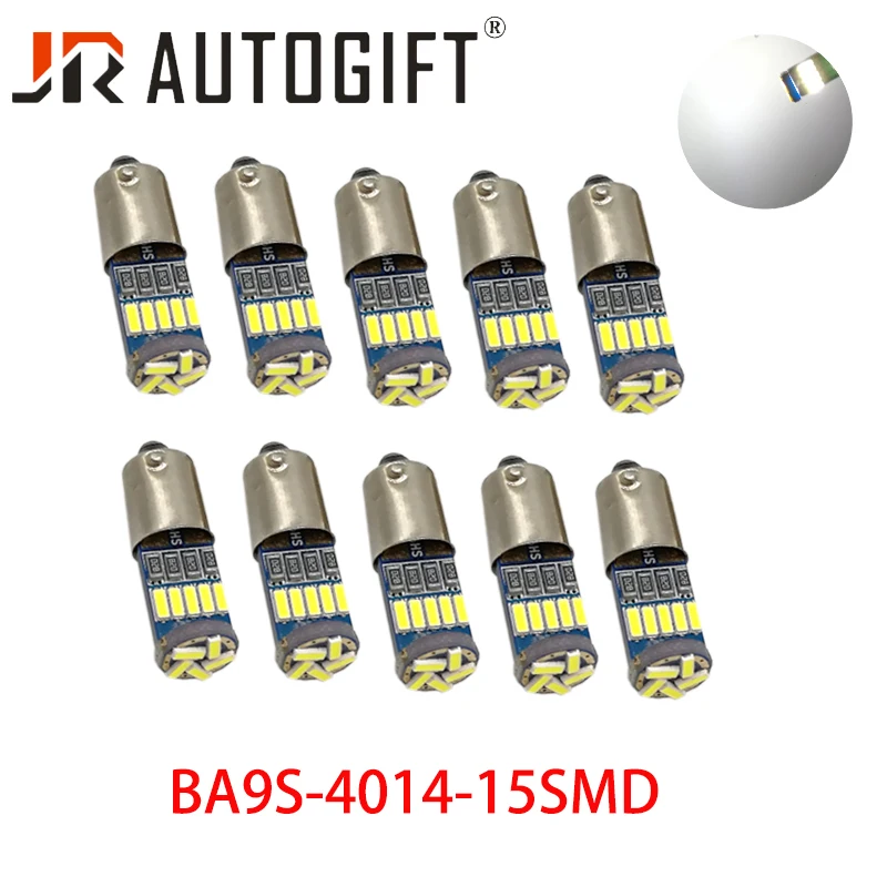 

20Pcs BA9S 4014 15SMD LED Canbus High power License Plate Light Led Reading Lamp Parking Lights Trunk Lamp 12V 24V White