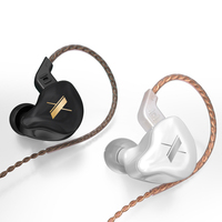 KZ EDX 1DD IEM Earphone 10mm Composite Magnetic Dynamic Driver HiFi In-Ear Earphone with Detachable 0.75mm 2 Pin Cable