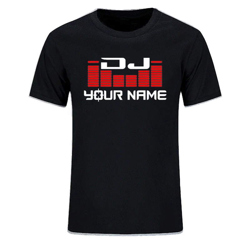 Custom Personalized Surname Diy T-shirt Men Women DJ Your Name T Shirts Hip Hop Tshirt Cotton Summer For Man Top Tees EU Size