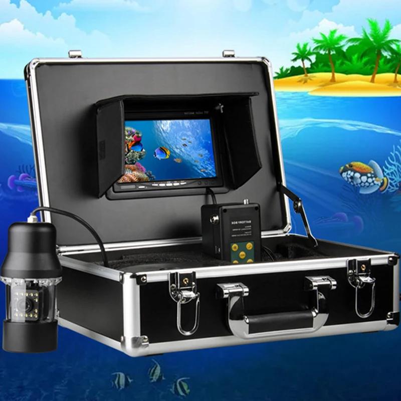 

IP68 Waterproof Fishing Camera Fish Finder 720P Camera 14 LED Lights 7inch Screen Support DVR Used for Outdoor Lce/Lake Water