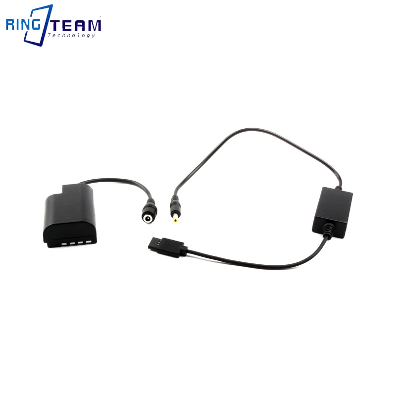 

DMW-BLF19E DCC12 Dummy Battery + DC Cable for DJI Ronin Stabilizer Flat Port - Panasonic GH3 GH4 GH5 G9 G9LGK