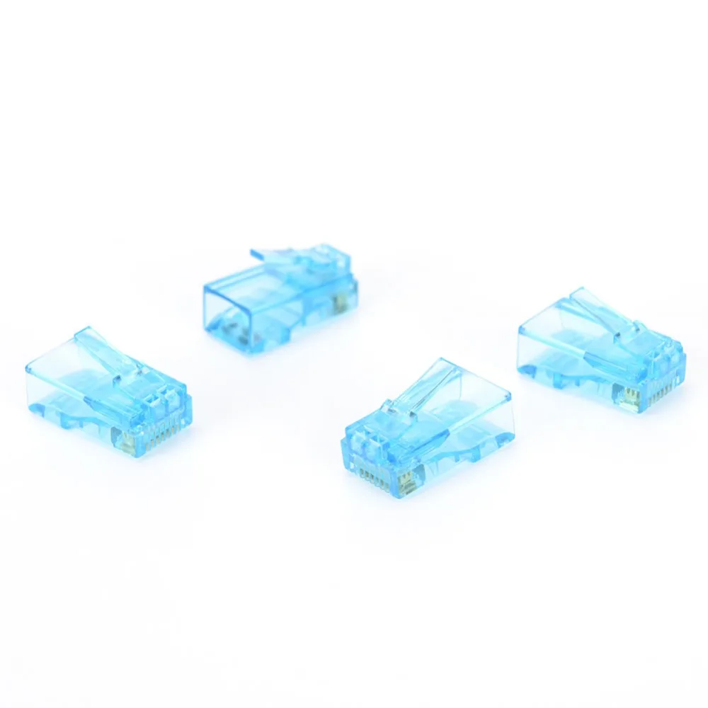 Cable de red Modular RJ45, conector LAN, extremo de enchufe 8P8C, CAT5, CAT5E, 10 unidades