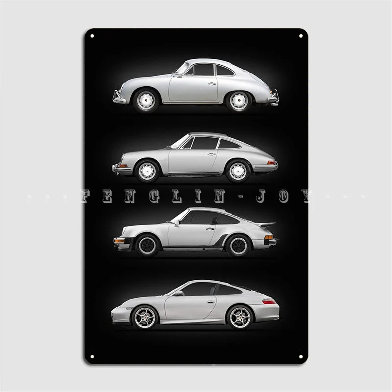 Evolution Of The 911 Metal Sign Club Bar Retro Club Home Plaques Tin Sign Posters