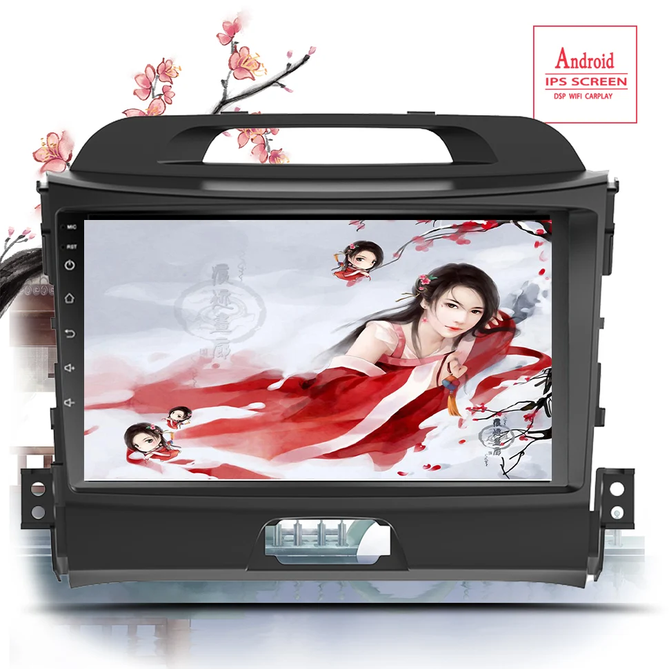 Android 13.0 9 inch Autoradio Head Unit For 2010 2011 2012 2013 2014 15 KIA Sportage Radio Audio Car GPS Multimedia Player 2DIN