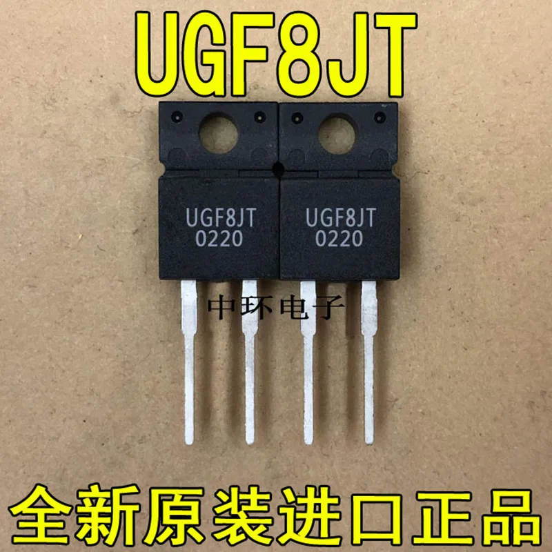 

10PCS UGF8JT UGF8J TO-220F 8A 600V