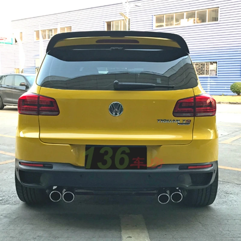 For Volkswagen VW Tiguan Spoiler 2009-2016 Carbon fiber Styling Carbon Spoiler Wing Trunk Lip Boot Cover Car Styling