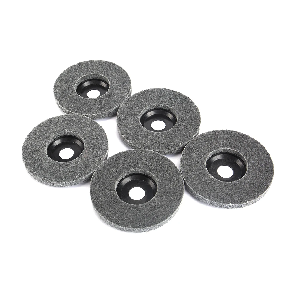 1Pc Nylon Polishing Wheel Sanding Disc 100/115/125mm Fiber Grinding Wheel for Metal Finish Wood Polishing on Angle Grinder