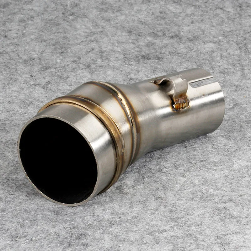 Modify Motorcycle GP Exhaust Middle Link Pipe 35mm to 51mm Muffler System Joint Connect Adapter For 51mm Escape