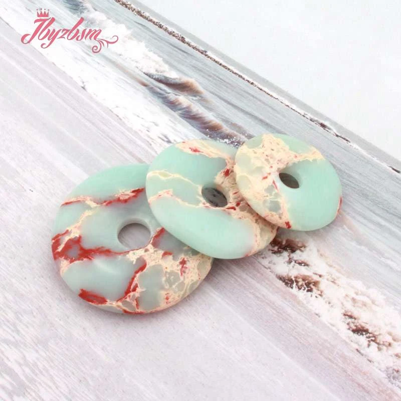 25,30,35mm Ring Donut Round Stone Beads Shoushan Stone Pendant For DIY Necklace Jewelry Making 1 Pcs,Wholesale Free Shipping