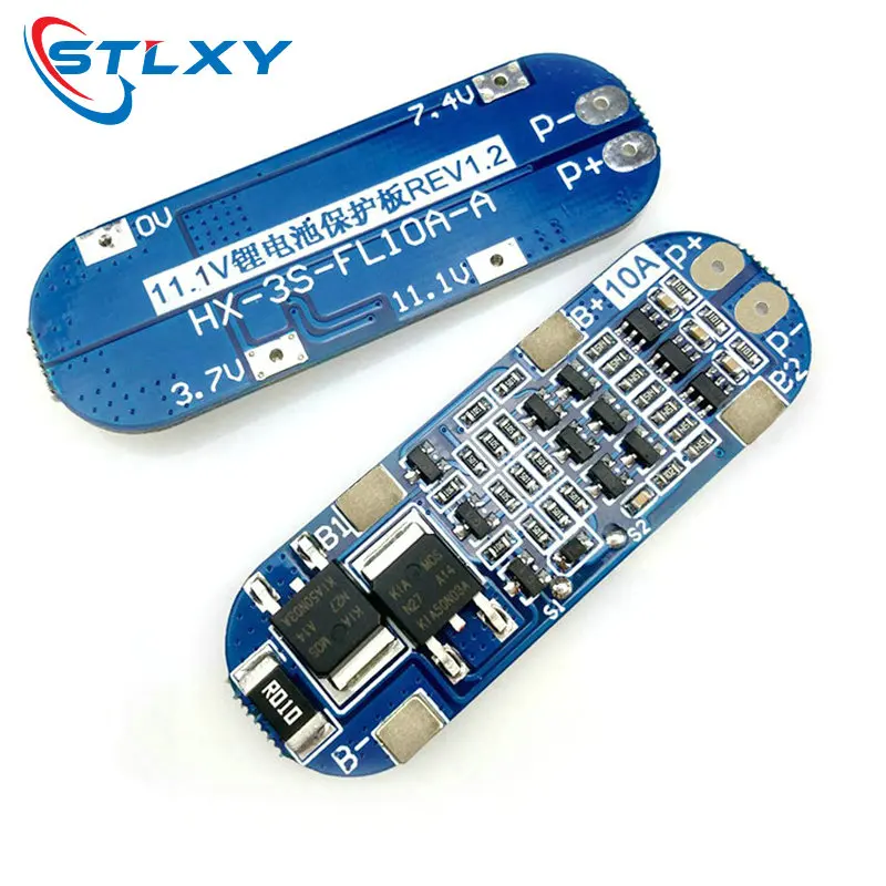 3S 10A Li-ion Lithium Battery 18650 Charger Protection Board 11.1V 12.6V