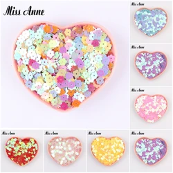 Plum Blossom Sequins 6mm Flower Pailettes AB Color for Women Crafts Sequins Cucito Sewing Lentejuelas 10g