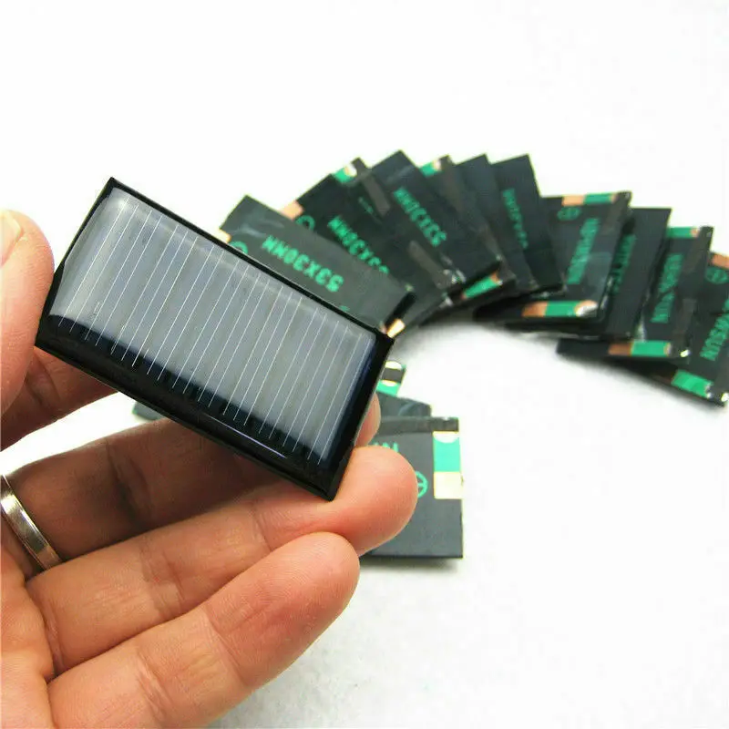 10Pcs/Lot 5V 30mA 53X30mm Micro Mini Small Power Solar Cells Panel For DIY Toy, 3.6V Battery Solar Light Solar Cell Solar Panels