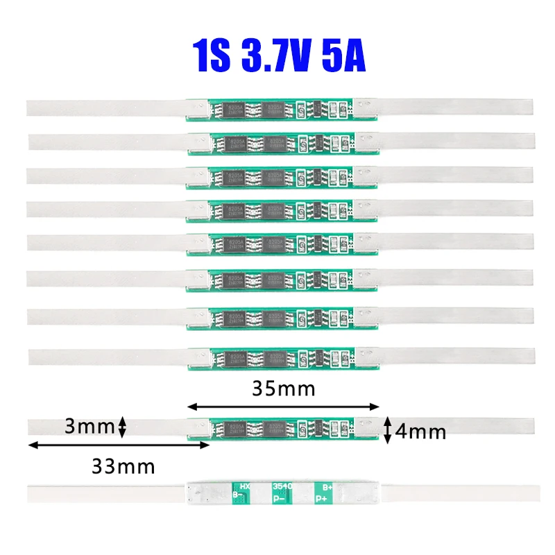 100Pcs/10pcs 5A BMS Protection Board For 1S 3.7V 18650 Li-Ion Lithium Battery new and high quality