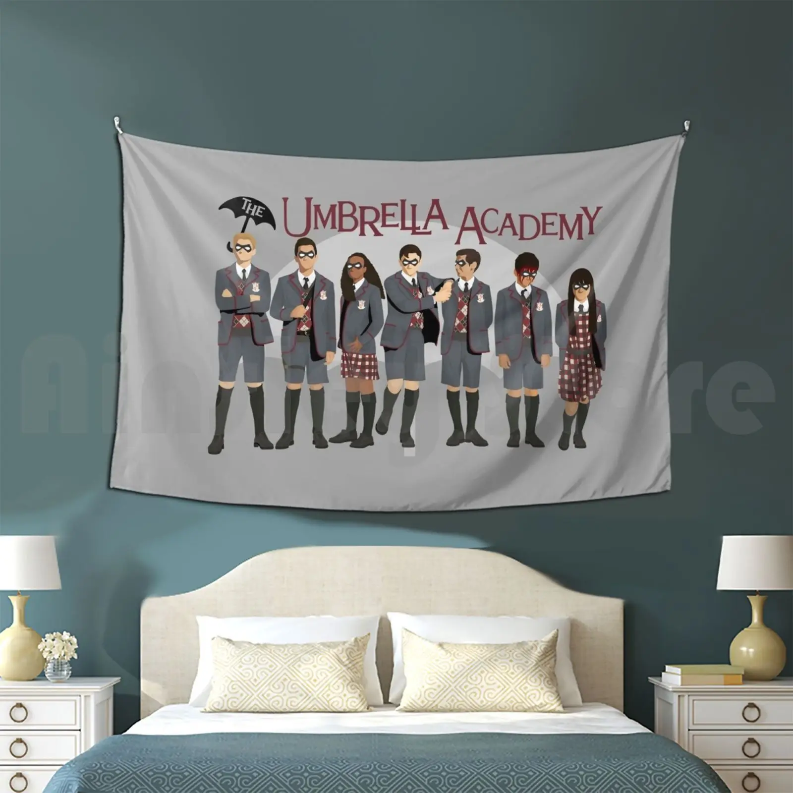 The Umbrella Academy Group Tapestry Living Room Bedroom Tua The Umbrella Academy Umbrella Academy Umbrella Academy