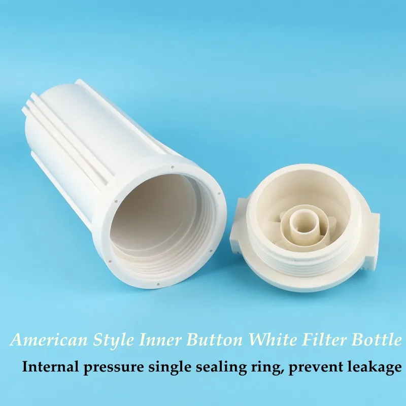 10 Inch Filter Bottle American Style Thickened Inner Buckle Explosion-proof Filter Cartridge Water Purifier PP Filter Bottle