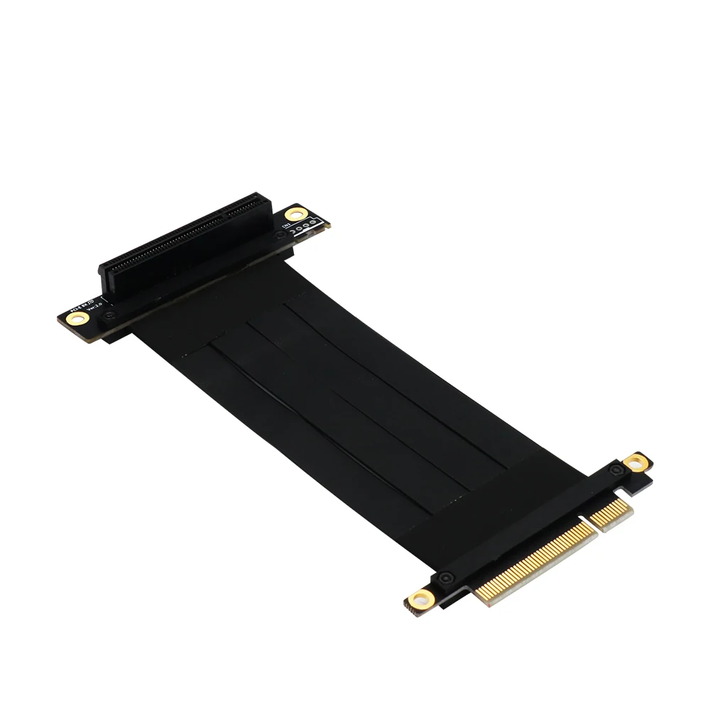 Pci express cabo de extensão pcie x8 para x8 placas gráficas riser cabo 90 graus ângulo direito pci-e x8 slot pcie 8x extensor cabos