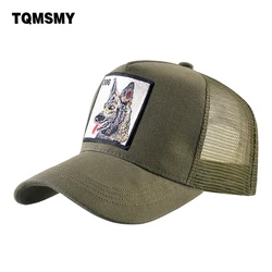 TQMSMY jednokolorowa czapka bejsbolowa z łatka haftowana Snapback Hip-Hop czapka typu Trucker mężczyźni kobiety letnia wiosna Mesh czapka z daszkiem TMDHLG