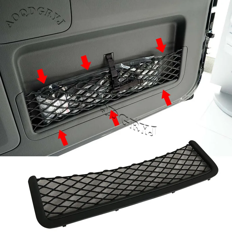 Gray Rear Trunk Tail Door Toolbox Pocket Cage Storage Net Fits For Toyota Prado LC120 2003-2009 Replace