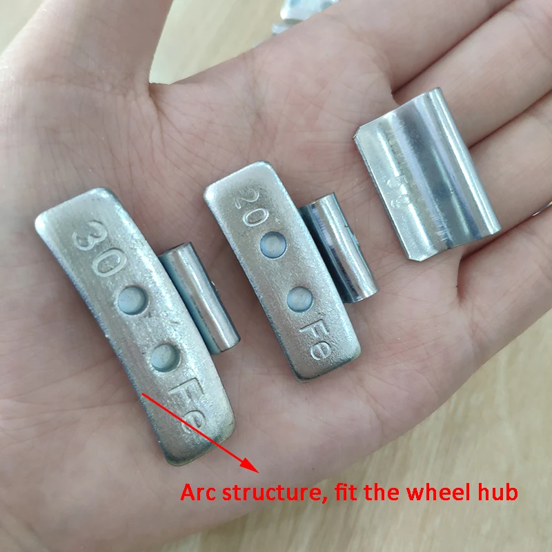 Automobile Tire Weight Aluminum Alloy Iron Steel Ring Snap Hook Tire Repair Dynamic Balance Piece