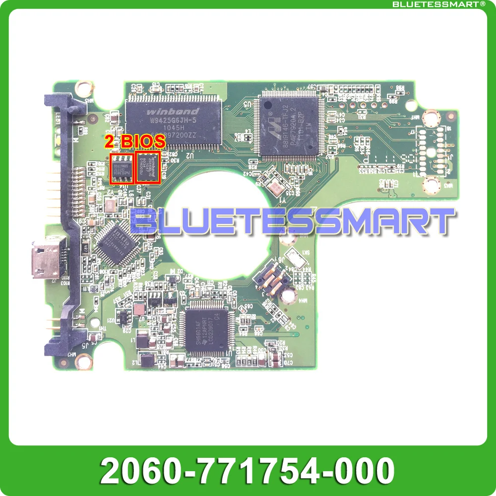 HDD PCB logic board 2060-771754-000 REV A/P1 for WD USB 2.0 hard drive repair data recovery  WD5000KMVV  WD7500TMVV  WD10TMVV