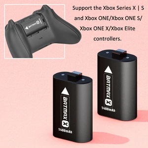 Piller, Batmax, Xbox Serisi için, Şarj Edilebilir Pil, 1400mAh Sürücüler, X, S ve Xbox One, S, X pilin en büyük satışlarından 12'si 1400mah-no. 4