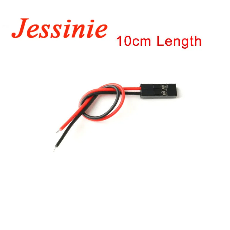 10pcs/lot 2pin Dupont Cable 2P 2 Pin Female Jumper Connector Wire 2.54mm Pitch Length 10CM 20CM 30CM Single Head For 3D Printer