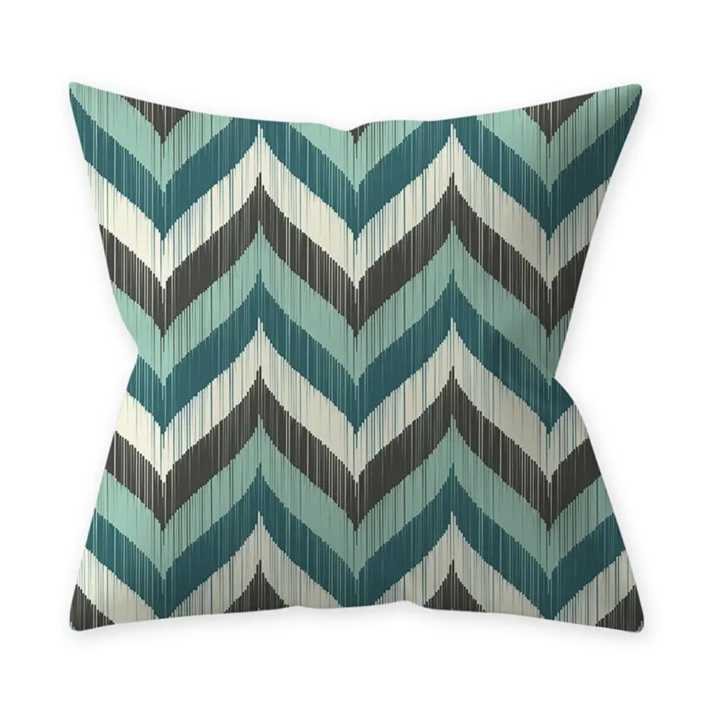 Teal Blue Pillowcase Bohemian Geometric Pillow Case Cover Throw Pillow Covers for Sofa Couch Living Room Car Home Decor