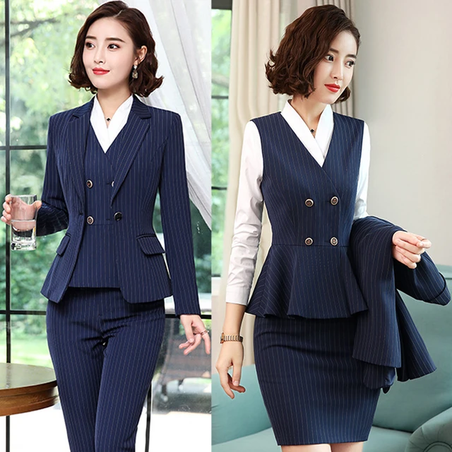 Professional Skirt Suit Styles Work Office Skirt Suit Styles Work Korean Style Aliexpress