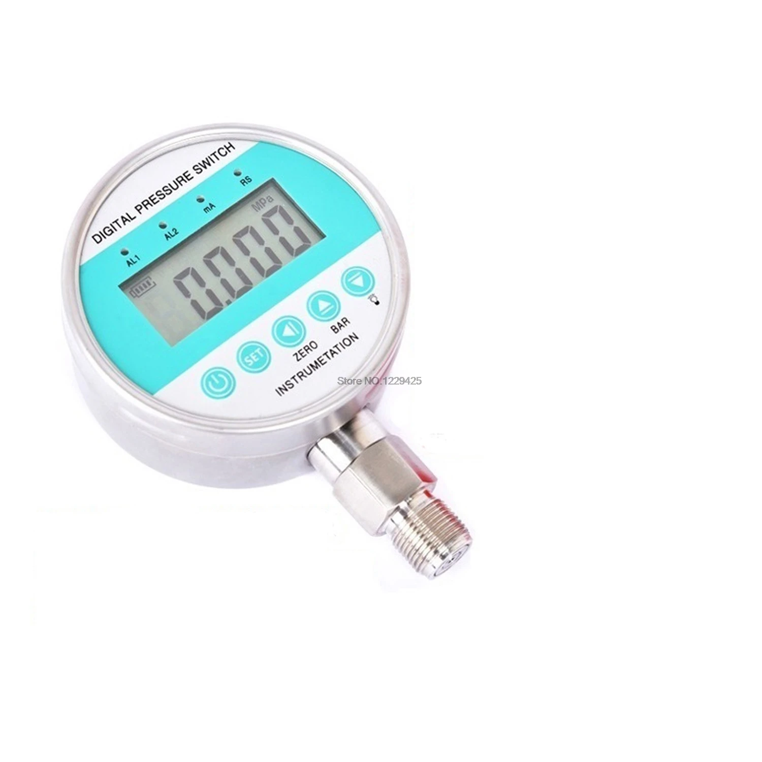 

0.4 Precision 4-20Ma 485 Communications Intelligent Digital Pressure Gauge Stainless Steel Water/Oil/Hydraulic Pressure