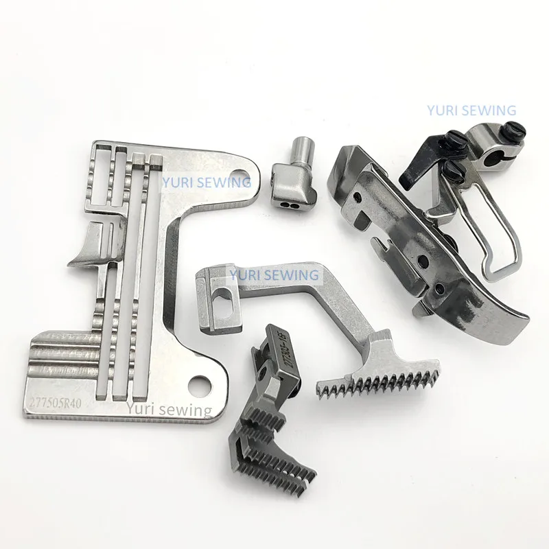 PEGASUS  EX JACK 798 SIRUBA 988 4 thread overlock guage set feed dog pressure foot needle plate clamp industrial sewing parts