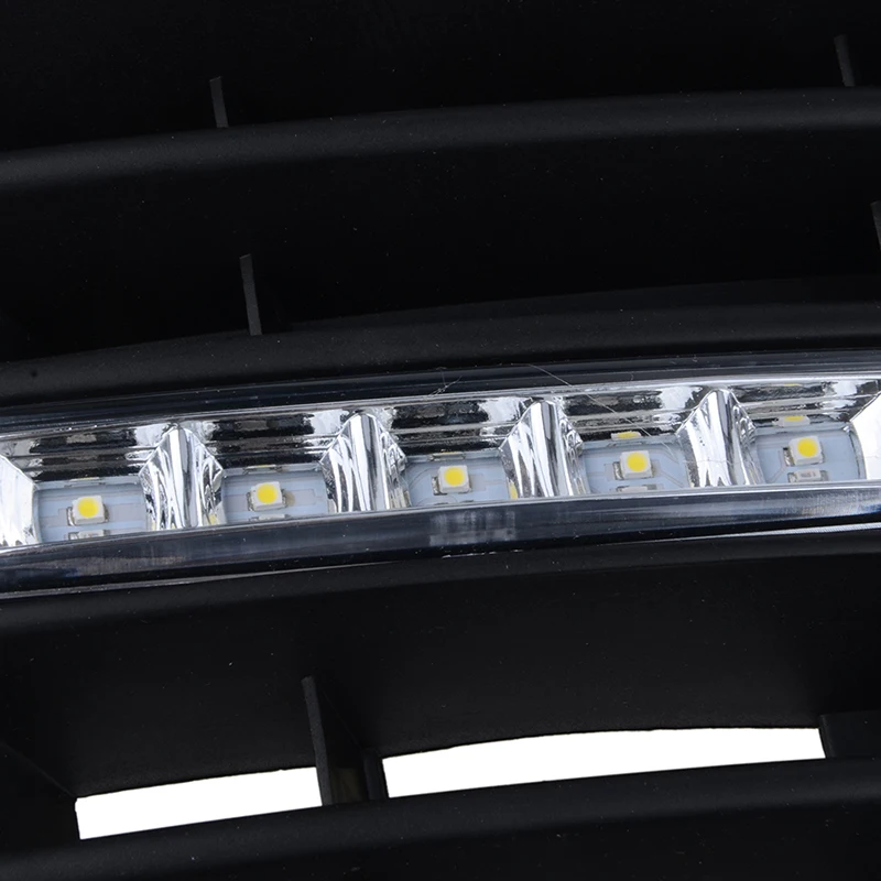 Rhyming Fog Lights Assembly Front Bumper Lower Grille Day Running Lamp Car Accessories Fit for VW Golf MK5 2004-2009