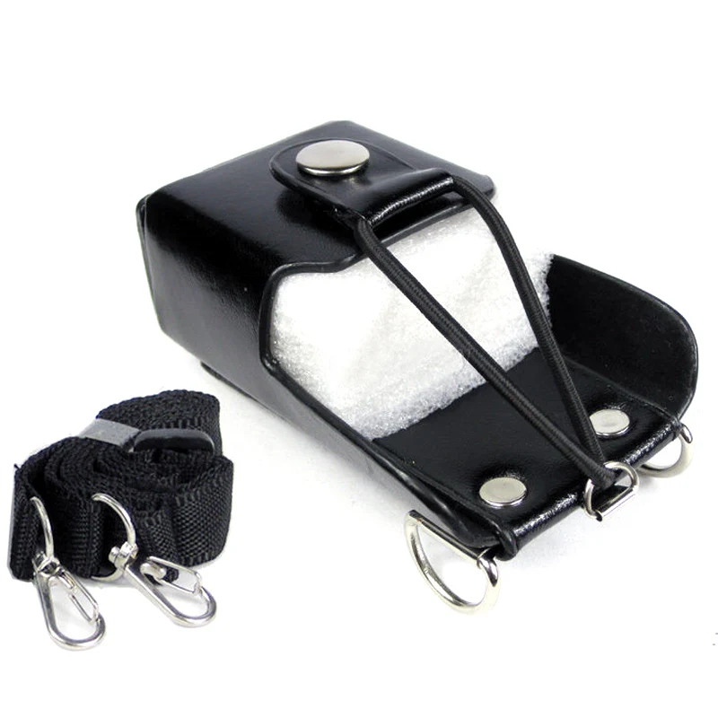Imagem -04 - Estojo de Couro Duro para Motorola Walkie Talkie Bolsa de Transporte Coldre com Cinto Motorola Gp328 Plus Gp388 Gp344 Gp638 Mais Mag One a8