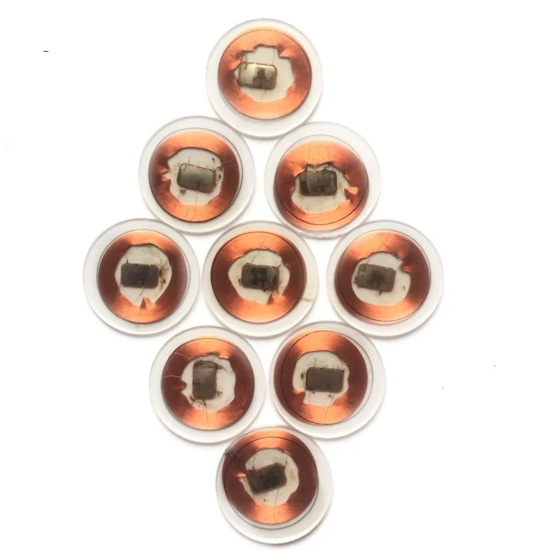 1Pcs 125KHz Writable Rewrite T5577 25mm Size ID Tag Coin Card Proximity Access Control Transparent PVC