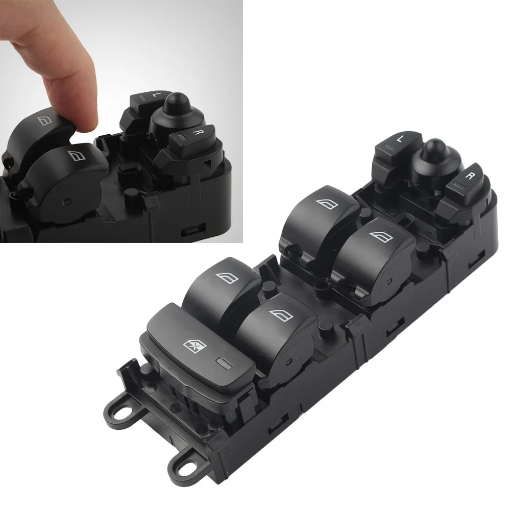 Car Front Door Master Window Switch For LAND ROVER Discovery MK IV LR4 2010 2011 2012 2013 2014 2015 AH22-14540-AC Black ABS